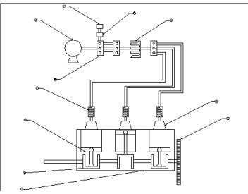 System schematic of the PLC-operated compressed-air engine